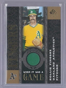 2007 SP Legendary Cuts Baseball Rollie Fingers When it Was a Game Jersey Card - Picture 1 of 2