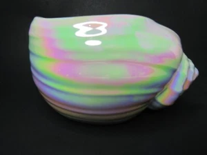 Bath & Body Works Candle Holder 3-Wick IRIDESCENT WHITE SEASHELL Beach Shell New - Picture 1 of 9