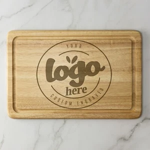 Personalised Wooden Chopping Board Your Logo Pub Bar Business Laser Engraved - Picture 1 of 10
