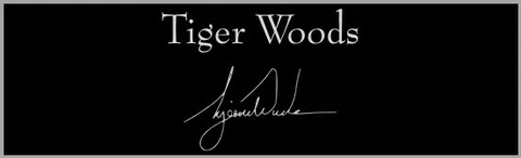 Tiger Woods Signature Custom Laser Engraved 2x6 inch Plaque FREE SHIP Cover