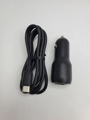 Belkin Dual USB-A Car Charger 24w + USB-A to USB-C iPhone 17 16 Samsung LG Pixel - Image 1 of 2