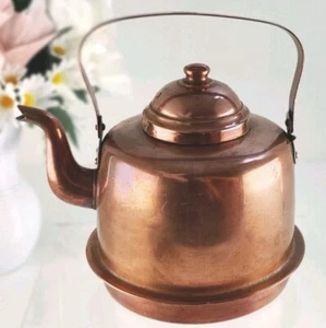 Tetera de cobre vintage - 2L esmalte - interior - EPIL’A’ EXO Tampere Finlandia - Imagen 1 de 15