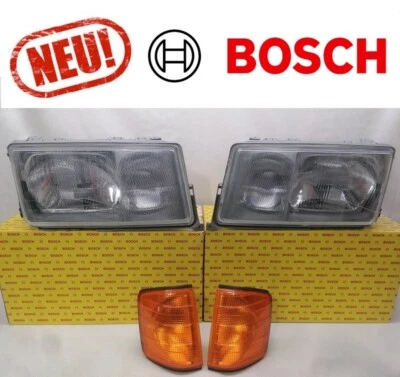 Neu New Nos Original Mercedes Bosch Scheinwerfer R+L Mercedes-Benz 190  W201 Neu - Bild 1 von 4