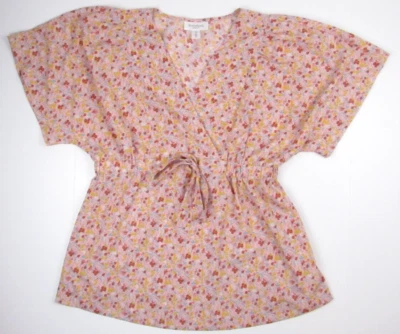 Motherhood Maternity Top Tie Front Floral Women's Size S - Image 1 of 4