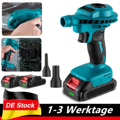 Für Makita Akku Luftpumpe Staubgebläse Bläser Staubbläser Air Duster Mit 2Akku - Bild 1 von 4