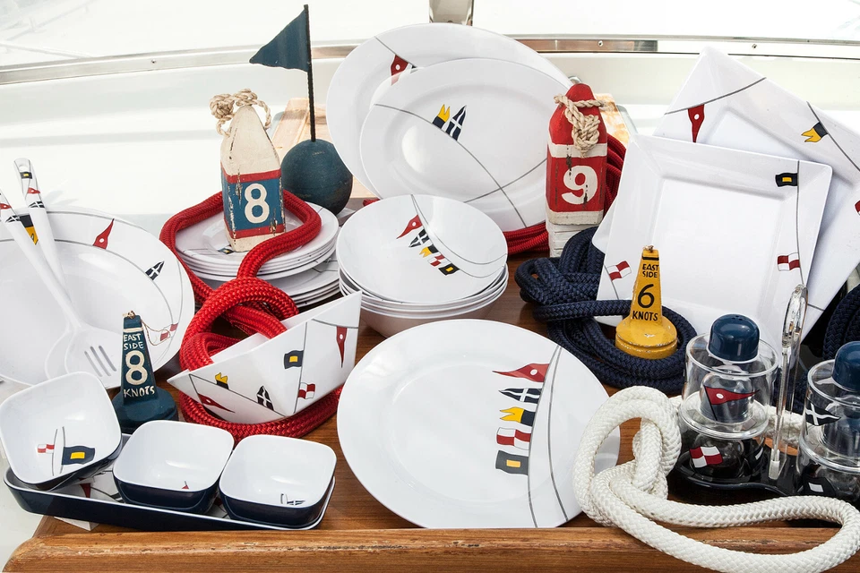 Melamin  Marine Business Serie Regata Bootsgeschirr Campinggeschirr Geschirr - Bild 1 von 2