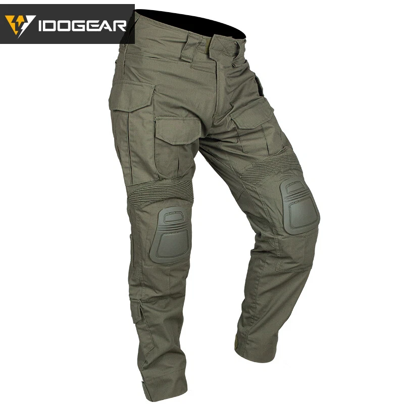 Pantalones de Combate IDOGEAR G3 con Rodilleras Pantalones de Asalto Pantalones Militares Foto 1 de 4