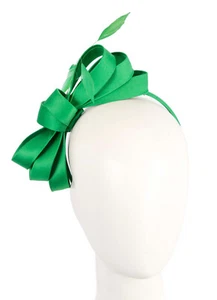 Green bow spring racing fascinator Max Alexander 100% AU Family Business - Picture 1 of 5
