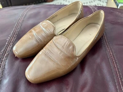 J Crew Women's Darby Patent Loafers, Tan, Sz 7 - Image 1 of 4