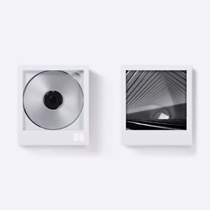 KM5 Instant Disk Audio Bluetooth CD Player White CD Jacket Display w/Wall Mount