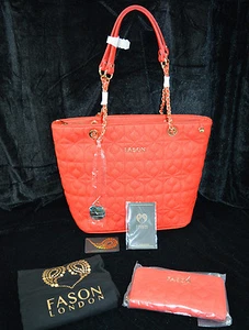 Bolso de Diseñador ROJO Damas y Cartera GRATIS - Regalo de San Valentín - CORREO GRATUITO - Imagen 1 de 9
