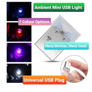 Mini Night Light USB Plug Soft Ambient For Car Home Office TV Laptop Universal - Bild 1 von 4