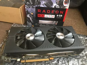 AMD RX 470 RX470 Sapphire Nitro+ 8GB GDDR5 GPU - Picture 1 of 9