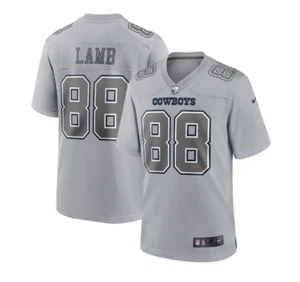 Dallas Cowboys #88 CeeDee Lamb Game Atmosphere Gray Jersey - Picture 1 of 2