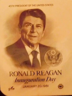 First Day Cover, President Ronald W. Reagan, Inauguration day January 20, 1981 - Image 1 of 4