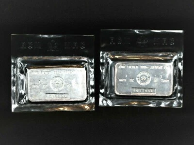 2 Consecutive 1 oz Royal Canadian Mint .999 Fine Silver RCM Bullion Bars Sealed - Image 1 of 4