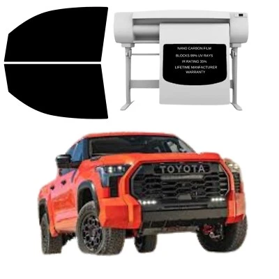 Precut Tint Kit Nano Carbon Film for Toyota Tundra 2024 Driver and Pass Windows - Image 1 of 4
