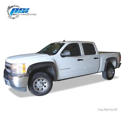 OE Style Fender Flares Fits Chevrolet Silverado 1500 07-13 5'8" Only ; Paintable Foto 1 de 4