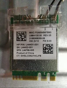 Realtek RTL8822CE PCIE WLAN Wifi Modulo L44431-001 HP 15-Victus-Pavilion - Photo 1/1
