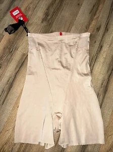 2136 Spanx Oh My Posh High-Waisted Women Short Medium NATURAL + Straps NWT $82 - Picture 1 of 11
