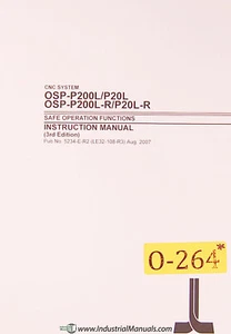 Okuma OSP-P200L/P20L OSP-P200L-R/P20L-P, Machine Center Control Operation Manual - Picture 1 of 2