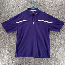 Nike Team Fit Dry Furman University Polo Shirt Size Large Purple