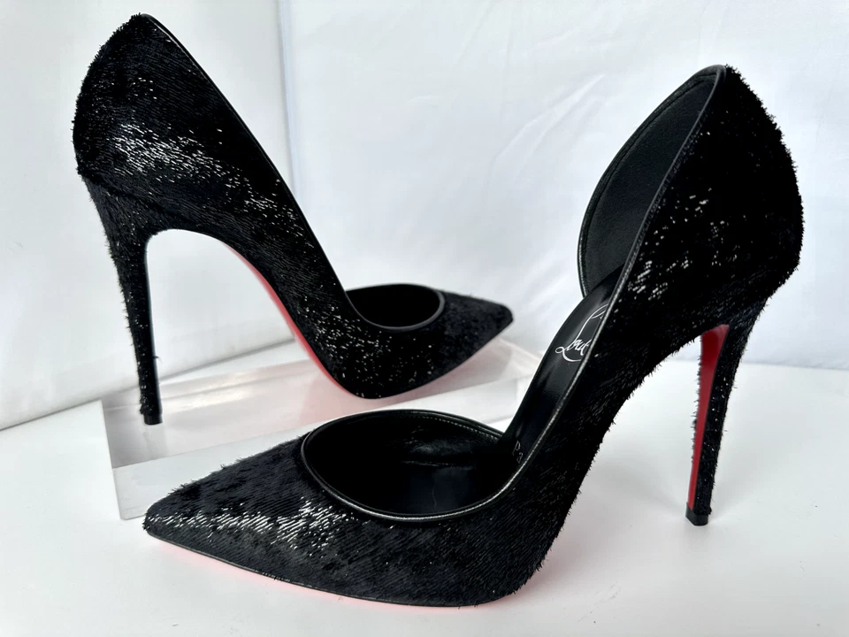 Christian Louboutin Pigalle Follies 100 Black Patent Pump 39