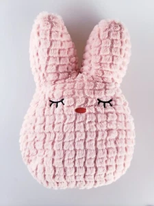 Manhattan Giocattolo Rosa Coniglietto Coniglio Peluche Cuscino Peluche Carino 14 Pollici NUOVO - Foto 1 di 5