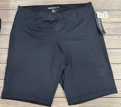 Женские облегающие шорты Ideology 2X черные полиэстер и спандекс талия 18,5 дюйма внутренний шов 10 - Изображение 1 из 4