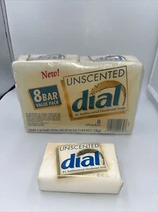 NOS 9x Dial Antibacterial Soap Unscented Bars 5 Oz Each = 45 Oz., Circa 1995 - Picture 1 of 3