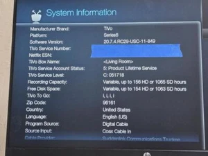 TIVO BOLT TCD849000 DVR INCLUYE POR VIDA TODO EN SERVICIO (CJL058901) - Imagen 1 de 7