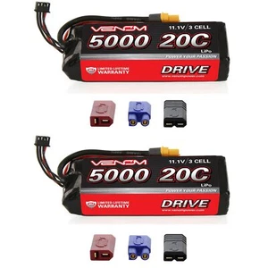 Batería LiPo Venom 20C 3S 5000mAh 11.1V con Sistema de Enchufes Universal x2 Paquetes - Imagen 1 de 3