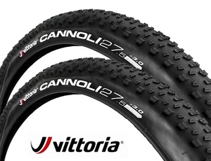 2 X Vittoria Cannoli 27.5 X 3.0 Bicycle Tyres MTB Bike Tyres bicycle tires - Picture 1 of 1