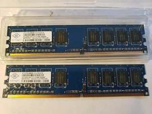 Nanya 512MB RAM NT512T64U88B0BY-3C.0719.X2.CN   PC2-5300U-555-12-D1 1Rx8.667 - Picture 1 of 2