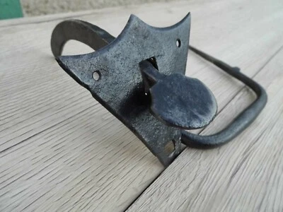 LOQUET à POUCIER *FER FORGE*POIGNÉE de PORTE* CLENCHE*ancien - Photo 1/4