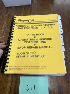 Massey ferguson model sp1112 shop repair manual - Picture 1 of 1