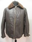 VINTAGE WW2 LEATHER FLIGHT MOTORCYCLE JACKET SIZE XL +LINER & COLLAR, GALA, WICO