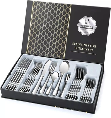 Besteckset bis 30 teilig für 6Personen Besteck Tafelbesteck Essbesteck Edelstahl - Bild 1 von 4