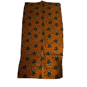 Tela estampada bruja voladora de Halloween vintage - Imagen 1 de 4
