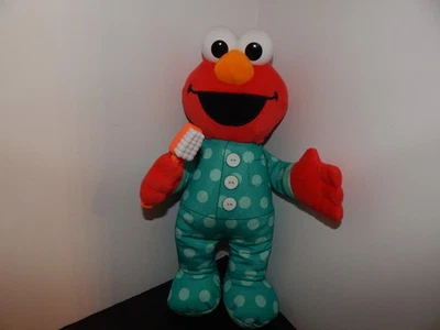 Sesame Street Talking Elmo 12" Plush Brush Your Teeth Hasbro Tested & Works 2019 - Image 1 of 4