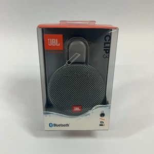 Enceinte Bluetooth portable sans fil JBL Clip 3 grise neuve - Photo 1 sur 4