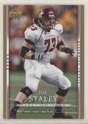 2007 Upper Deck First Edition Rookie Gold Joe Staley #167 Rookie RC - Image 1 of 2