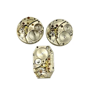 Waltham Armbanduhrwerke 3 Stück mechanisch 1918 Lady 10L , 15j Teile (724) - Bild 1 von 24