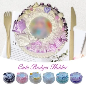 1pcs Cute Lolita Badge Holder DIY Handcrafted Badge Holder Gift Ita Bag Decor - Picture 1 of 20