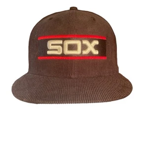 NWT NewEra Corduroy Chicago White Sox 50th Anniversary Fitted Hat Size 7 MLB - Picture 1 of 8