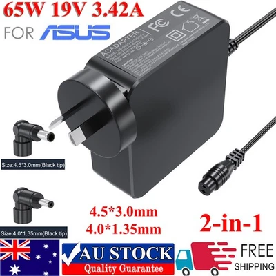 65W AC Power Adapter Charger For Asus Vivobook Q501 Q501L S300 S300C X540S X550V - image 1 of 4