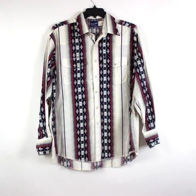 Vintage Wrangler Mens Western Pearl Snap Shirt Sz XL  - Image 1 of 4