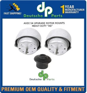 VW PASSAT 2.8 V6 AUDI S4 UPGRADE Engine Motor Mounts LEFT + RIGHT + SNUB SET 3 - Picture 1 of 1