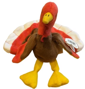 Ty Beanie Babies Gobbles The Turkey Tag Attached PVC Pellets 1996 - Picture 1 of 12