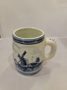 Vintage Heineken Hand Painted Delft Blue Stein Beer Mug Made in Holland - Picture 1 of 6
